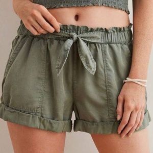 paperbag tie soft shorts